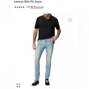 Paige Men’s Lennox slim straight jeans size 34